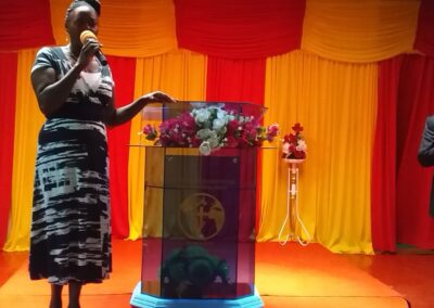 Paulette (Wife) ministering Sunday before last