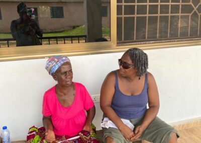 Helena’s 81 year old Aunty being brought to the Lord