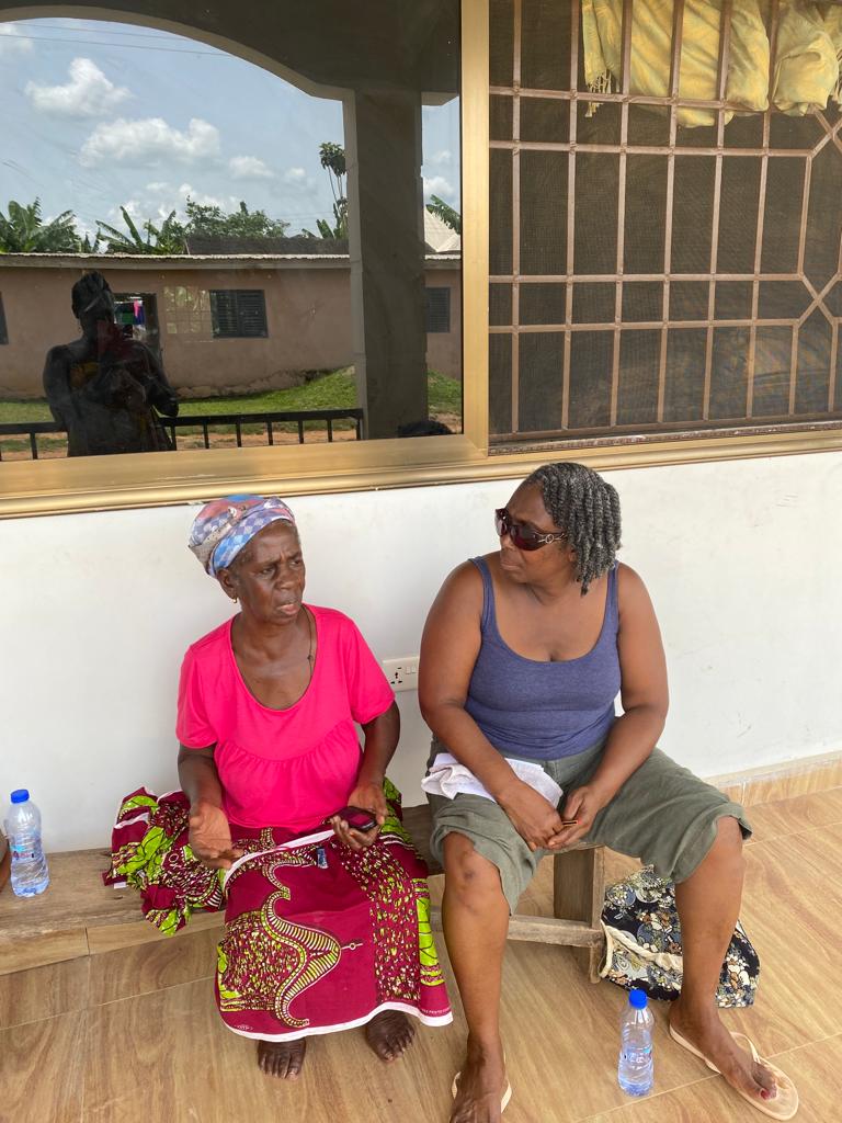 Helena’s 81 year old Aunty being brought to the Lord